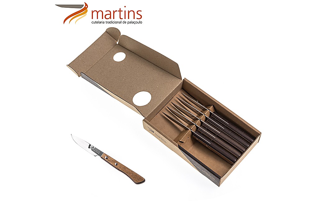 Cuchillo de Postre Contrastes Martins Nogal Chocolate 6Pcs