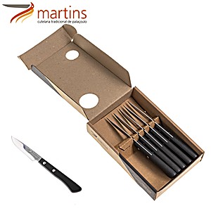 Cuchillo de Postre Contrastes Martins Negro 6Pcs