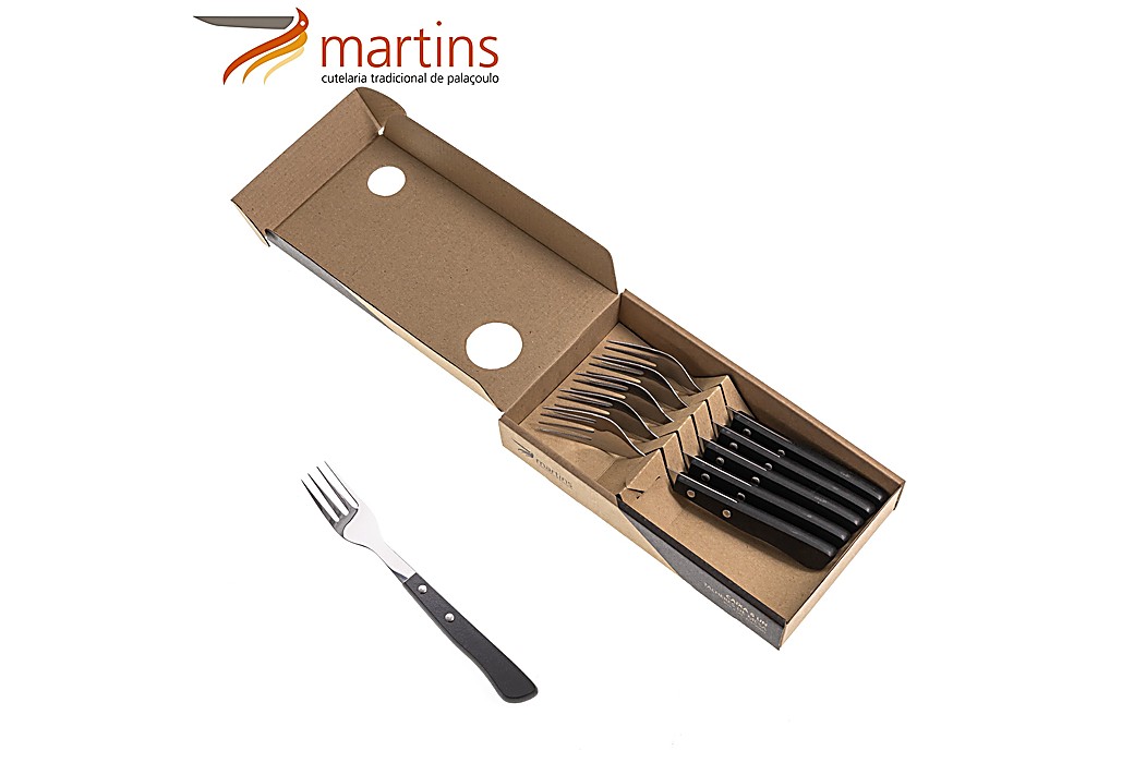 Garfo de Mesa Contrastes Martins Preto 6Pcs