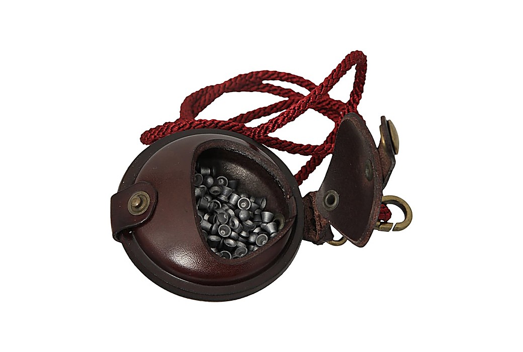 WILKINS LEATHER PELLET POUCH 2.5"