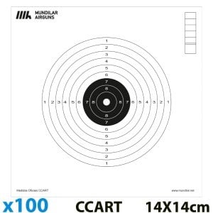 Cible pistolet tir à 10m, normes ISSF, carton spécial air comprimé