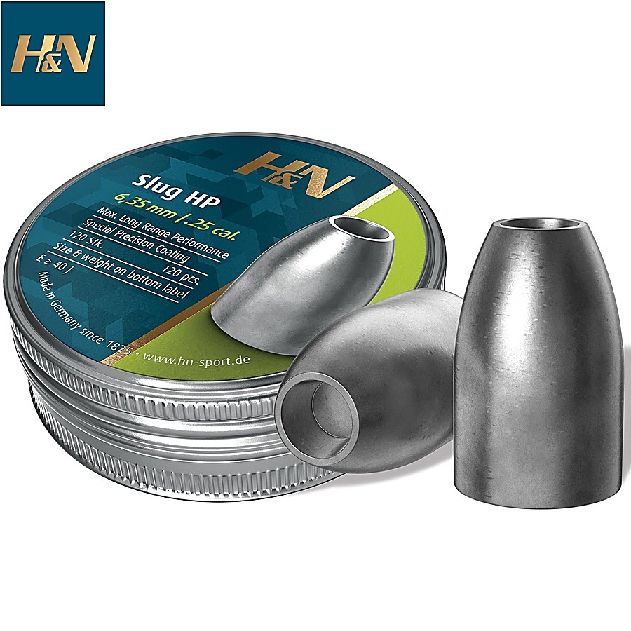 Aire Comprimido Balines H&n Sports Silver Point 6.35mm X 150