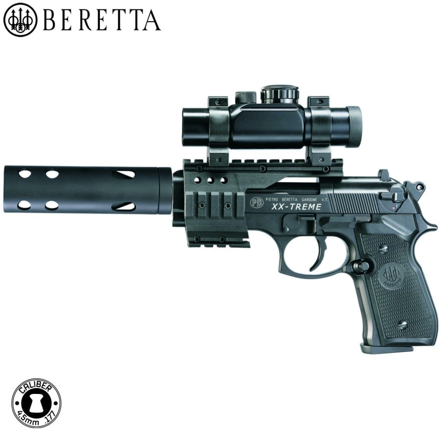 Pistola Balines Co2 Full Metal P92 Corredera Fija